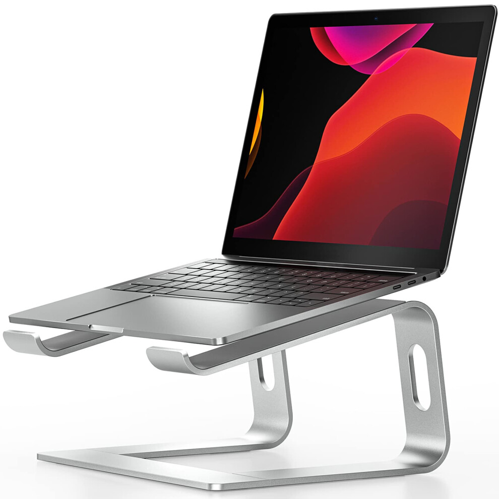Laptop Stand For Desk, Aluminum Laptop Riser, Ventilated Computer Stand Compatible With Macbook Pro/Air, Dell Xps, Hp, Lenovo More 10-16Â Silver 724190527207