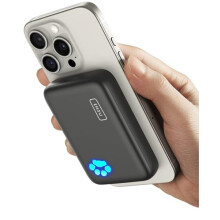 Magsafe Power Bank, 10000mAh 20W Magnetic Fast Charging Portable Charger, Wireless PowerBank USB C in & out External Battery Pack with USB-C Cable for