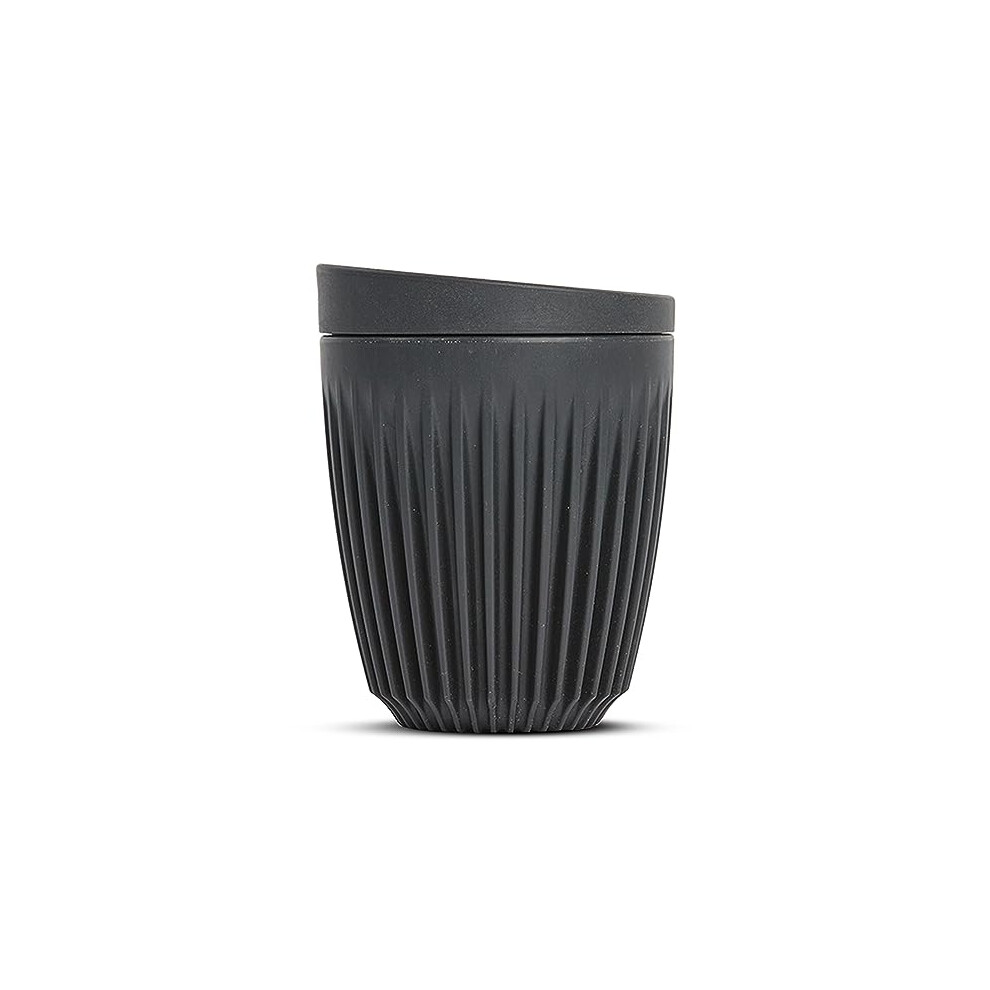 Coffee Cups with Lids - Reusable Coffee Cup with Unique Fins for Espresso, Cappuccino, Americano, Mocha - Insulated & Portable Latte Cups Made with