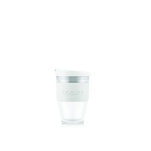 JOYCUP 11889-913S Double-Walled Travel Mug with Screw Lid 0.25 L Plastic, Off White