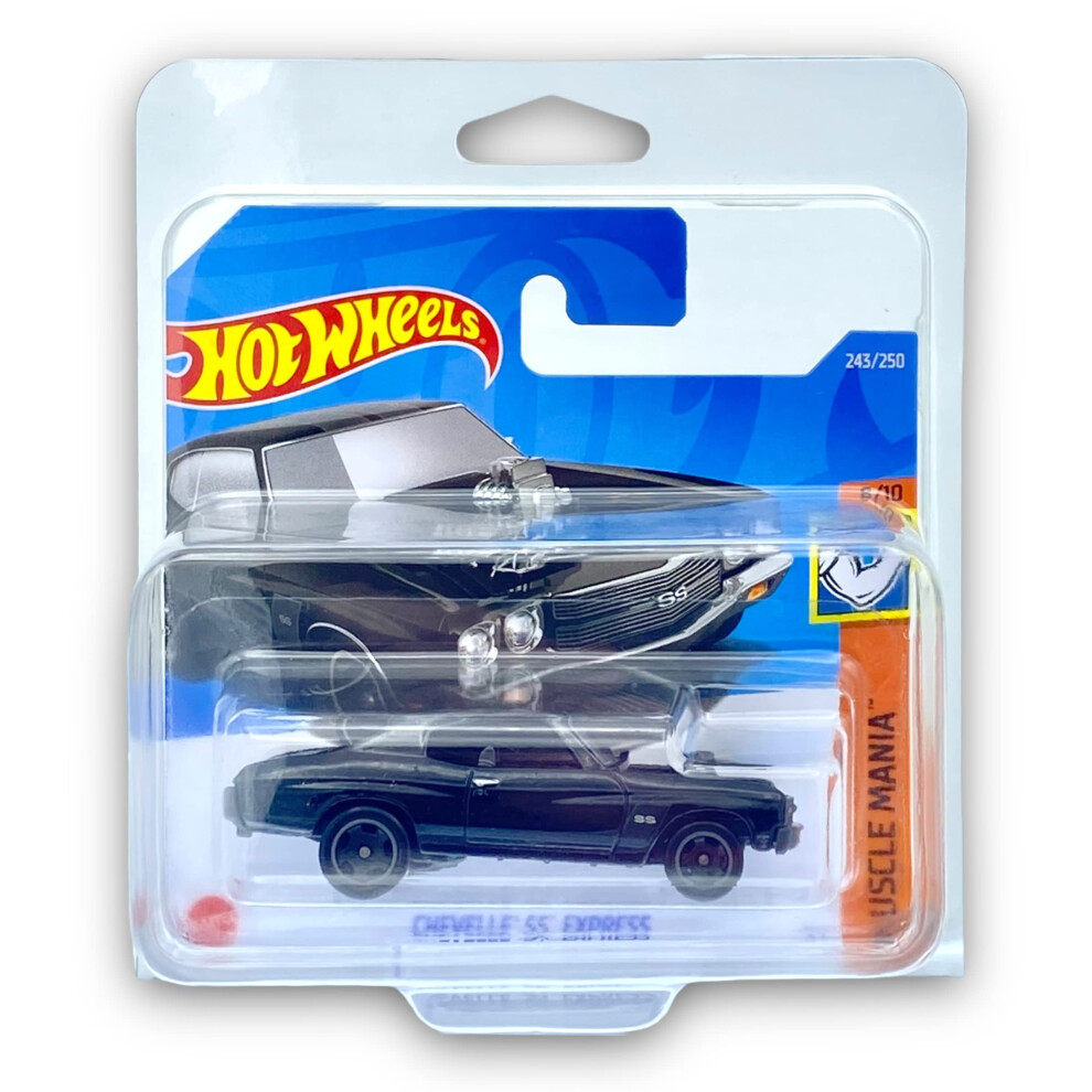 Chevelle SS Express (Black) 8/10 Muscle Mania 2022-243/250 (Short Card) - COMES IN A KLAS CAR KEEPER PROTECTIVE COLLECTORS CASE - HCV18