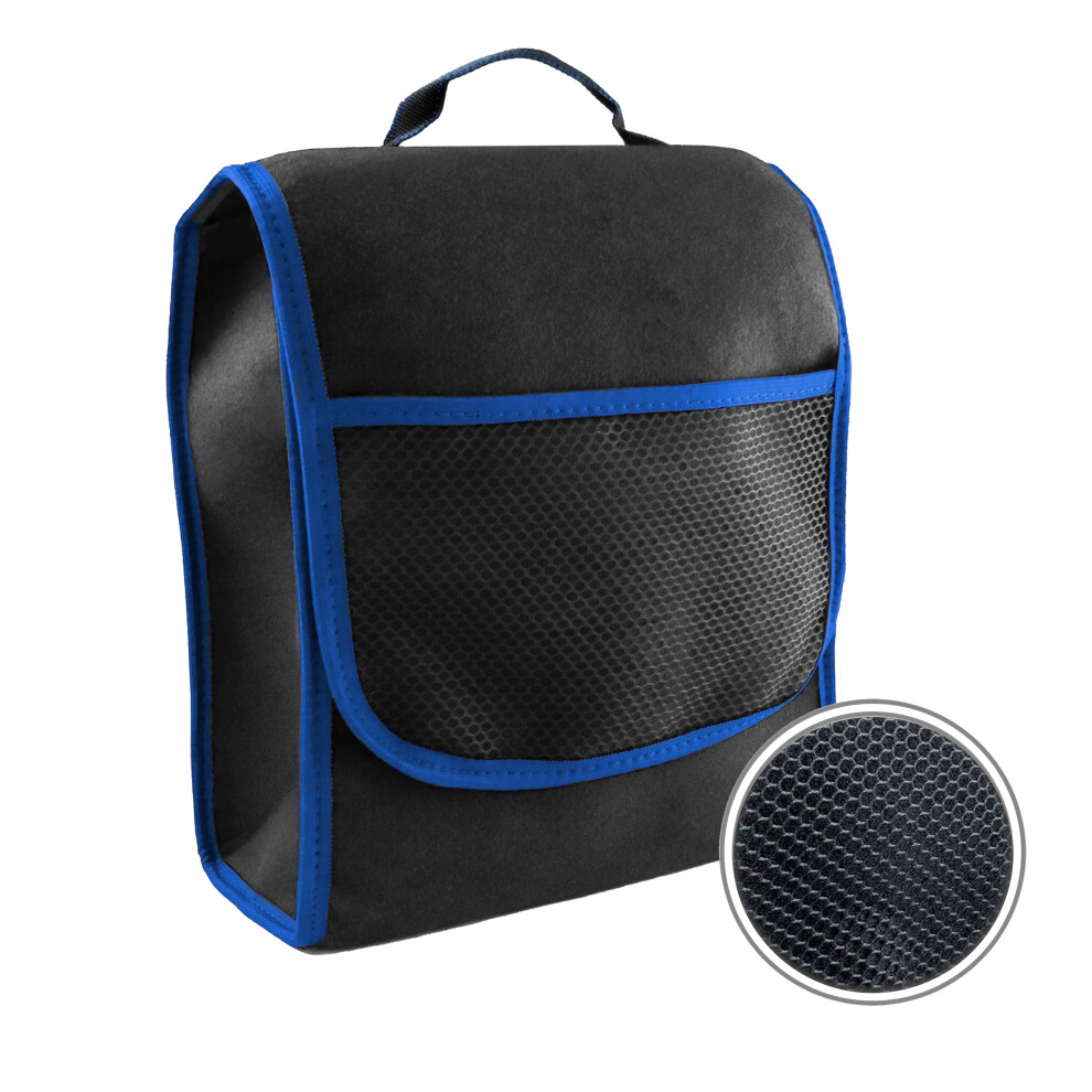 Car Boot Bag Small Organiser Car Boot Bag Tool Bag Storage Bag With Velcro Fastener ( Blue) Black/Blue 4260598981334