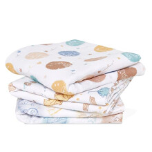 100% Cotton Muslin Musy Squares, Multi-use Baby Cloths for Girls & Boys, 70x70cm, Ideal Newborn & Infant Nursing Set, Perfect Shower Gifts, 3 Pack,