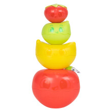 Lamaze Stapel & Nest Fruit Pals - Speelgoed voor peuters - Kleurige stapelbare speeltjes - Baby zintuig speelgoed