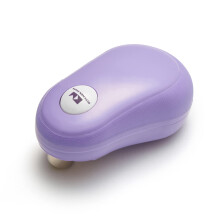 One-Touch Electric Can Opener - Automatic Tin Opener, Safe & Smooth Edges, Ergonomic & Arthritic Hand Friendly, Compact Cordless Design - Purple