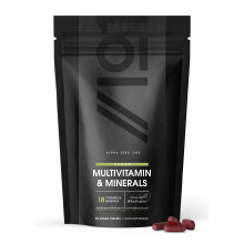 Vegan Multivitamins & Minerals with BioPerine | 18 Essential Vitamins & Minerals with High Strength Vitamin C, K, Zinc, B12 & D3-3 Months Supply -