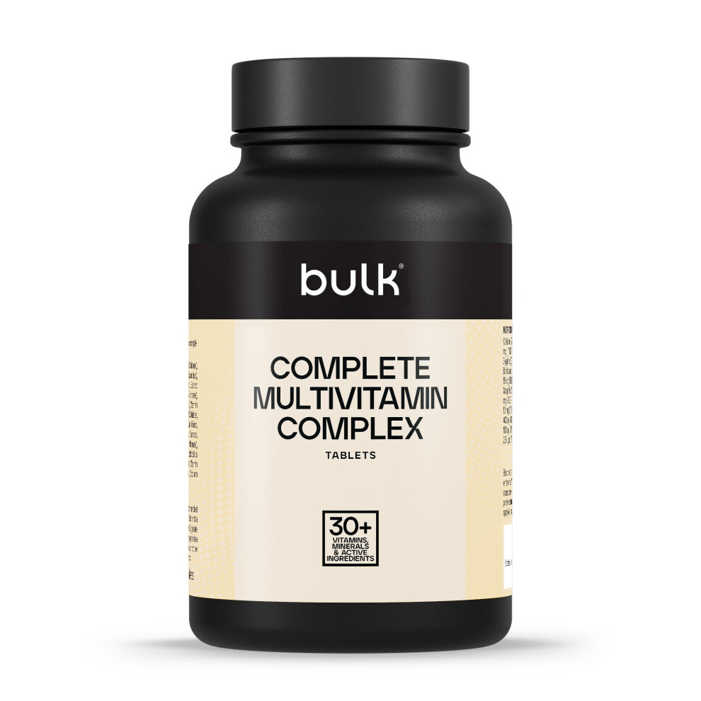 Bulk Complete Multivitamin Complex Tablets, Pack Of 270, 270 Servings, Packaging May Vary
