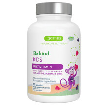 Advanced Kids Multivitamin Gummy, Methylated Formula with Active B-Vitamins & Vitamin D, Clean Ingredients, Age 4+, Sugar Free Berry Flavour, 90 Vegan