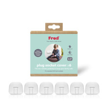 Home Safety Plug Socket Covers | UK 3 Pin Plug Baby Proofing Covers | Includes 6 Safety Standard Approved Protectors | Pure White