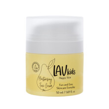 LAV KIDS Hidratante facial com leo de jojoba leo de amndoa doce e manteiga de karit 50ml Creme hidratante naturalmente suave para crianas e