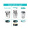 Tommee Tippee Starter pack twist &amp; click + 4 opvullingen - sangenic 4