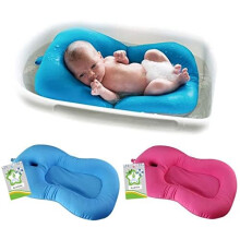 Baby Bath Pad Newborn Baby Foldable Baby Bath Tub Pad Chair Shelf Newborn Bathtub Seat Infant Support Cushion Mat Bath Mat(Rose red)