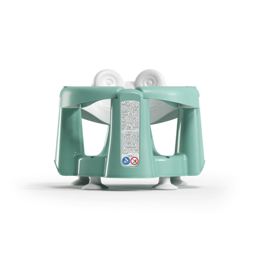 Crab Opening Baby Bath Seat and Thermometer, Aqua 2