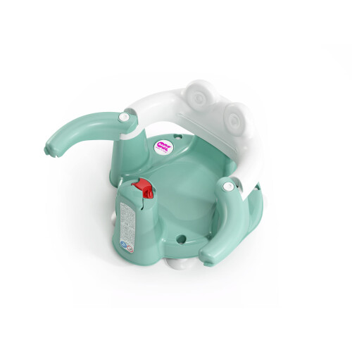Crab Opening Baby Bath Seat and Thermometer, Aqua 1