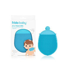 DermaFrida The Bath Mitt: Toddler Quick-Dry Body Bath Brush, Silicone, Replacement to Kid's Washcloth, Fits Both Parent or Child for Early Stage