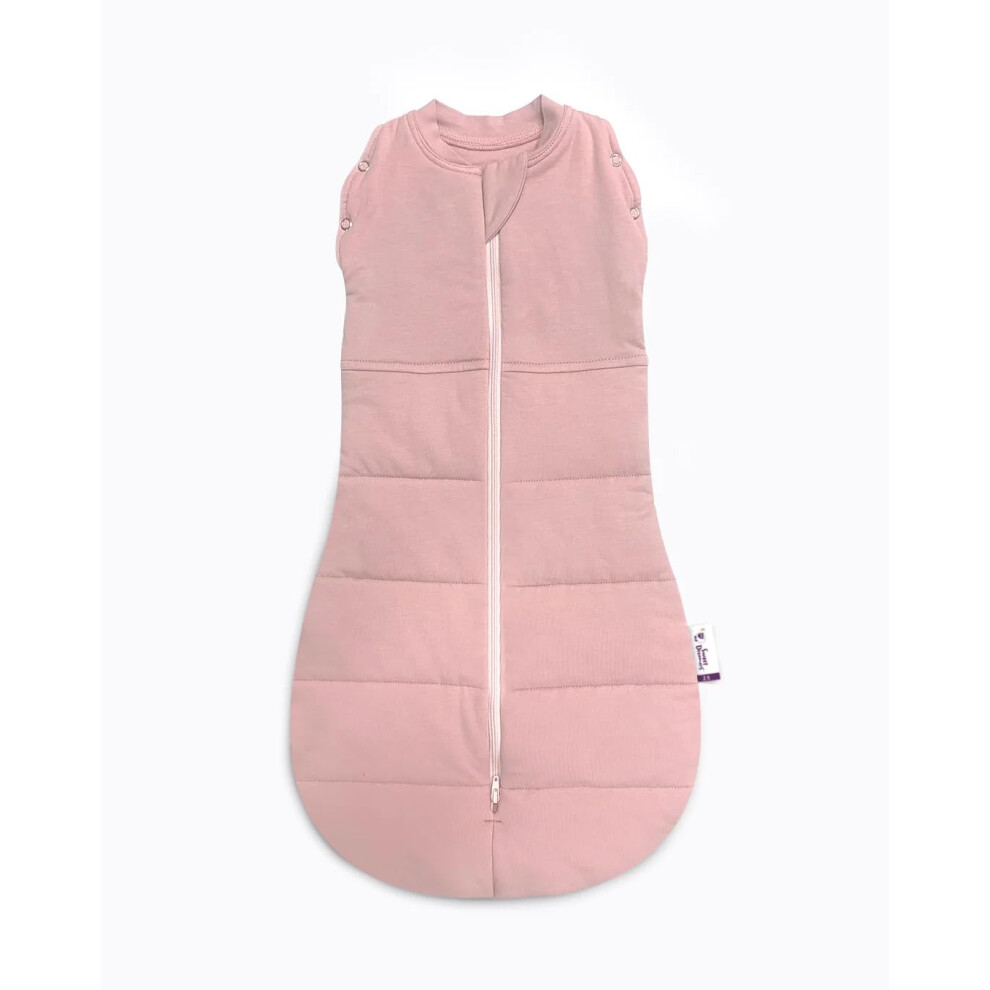 Sweet Dreamers , Baby Sleep Bag And Swaddle For Newborns | 0-3 Months, 2.5 Tog | Soft Organic Cotton Fabric Baby Sleeping Bag | Dusky Pink