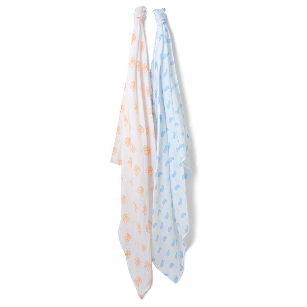 100% Cotton Muslin Swaddle Blankets From - 120X120cm Lovjoy
