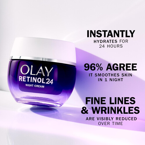 Olay Olay Retinol 24 Night Face Cream & Moisturiser - 50ml 2