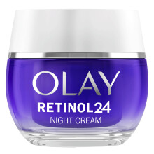 Retinol 24 Night Cream Face Moisturiser, Skincare with Antioxidant Vitamin E Overnight Anti Aging Skin Care: Smooths, Renews and Hydrates, 50ml