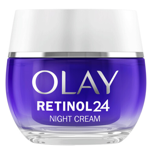 Retinol 24 Night Cream Face Moisturiser, Skincare with Antioxidant Vitamin E Overnight Anti Aging Skin Care: Smooths, Renews and Hydrates, 50ml