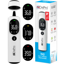 TH2 4-in-1 Digital Thermometer with LED Light - Award-Winning Infrared Ear, Forehead, Baby Bath, Bottle & Surface Thermometer - German Sensor - CE