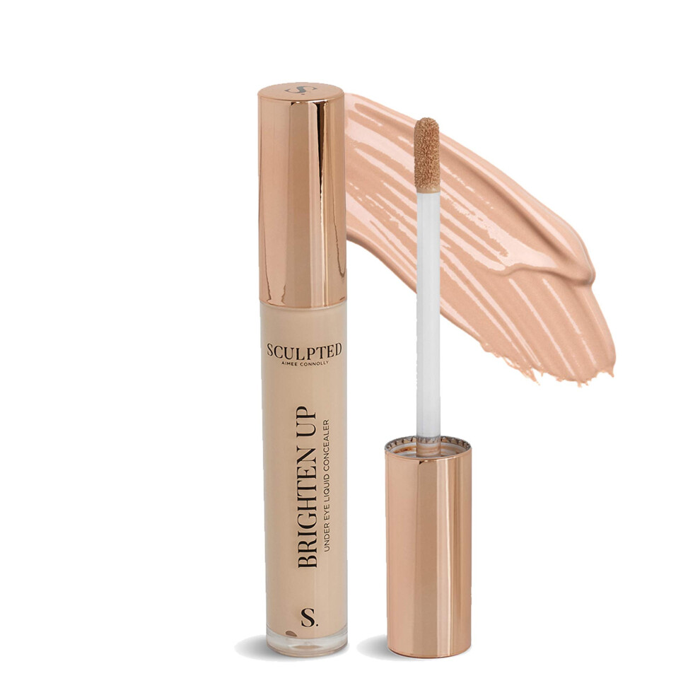 Sculpted By Aimee Connolly Brighten Up Under Eye Concealer From Sculpted By Aimee (Golden) - Cruelty-Free Mineral 7Ml Liquid Concealer For Delicate Skin With Niacinamide And Golden