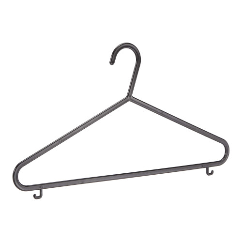 Amazon Plastic Hangers with Suit Trouser Bar and Lips, Black (50-Pack) 1