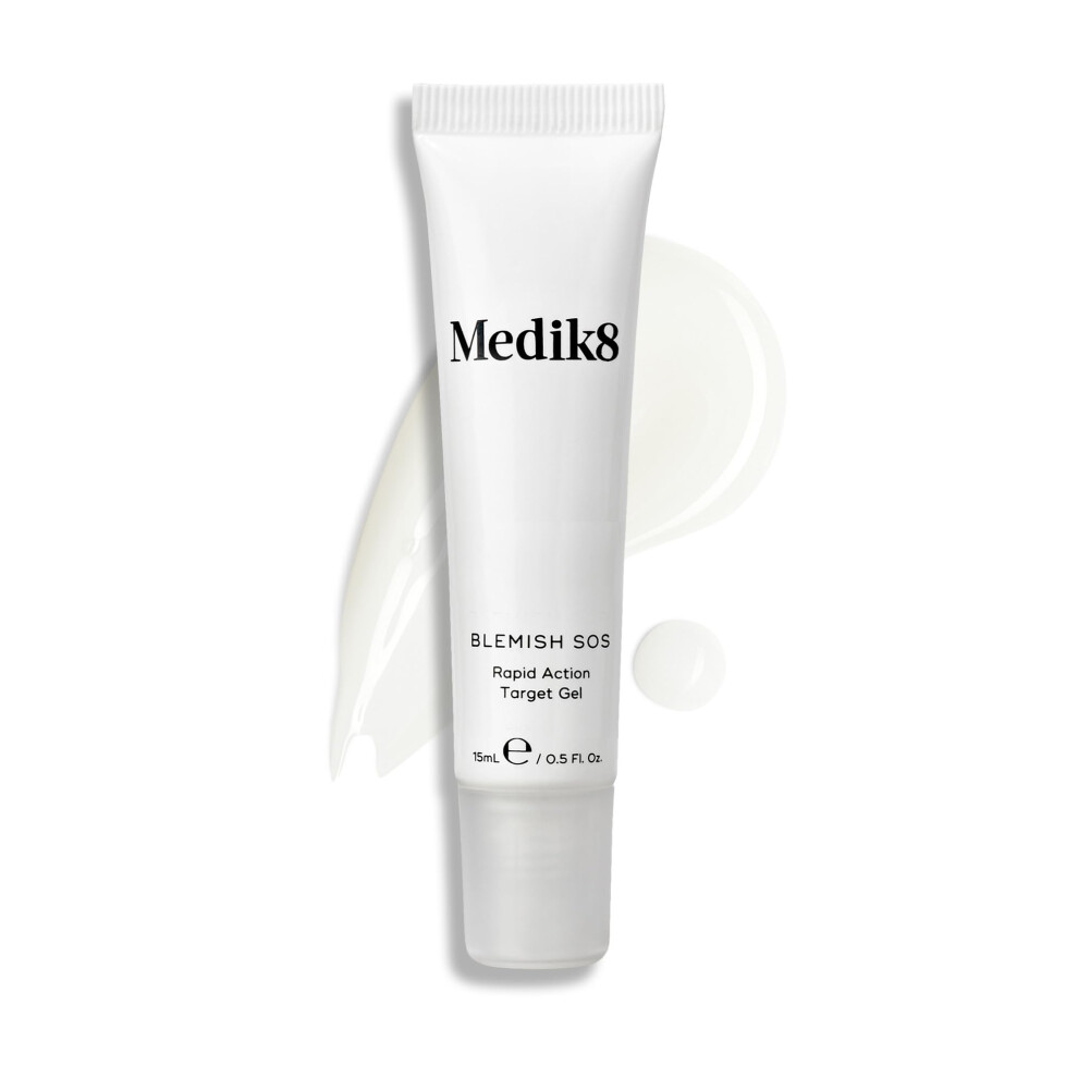 Medik8 Blemish Sos - Rapid Action Target Gel - Acne Treatment With 2% Salicylic Acid & Niacinamide - Reduces Blemishs & Redness - 15Ml