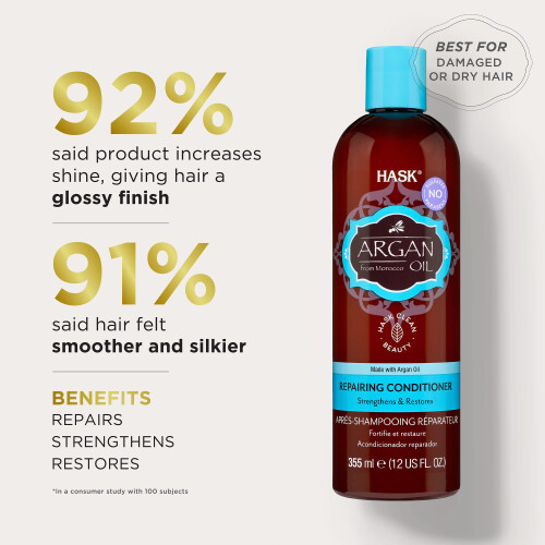 HASK Balsamo riparatore all'olio di argan 12 Fl Oz 2