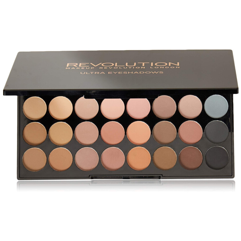 REVOLUTION Ultra 32 Eyeshadow Palette Flawless Matte, Powder