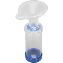 Inhaler Spacer Anti-Static Spacer Device, Inhaler Chamber, use with Metered Dose Inhaler, BPA and Latex Free for Child.(Blue)