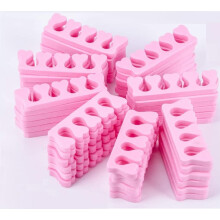 50pcs Foam Sponge Toe Separators Finger Dividers Soft Sponge Finger Divider Spacer Nail Art Manicure Pedicure Tools - Pink