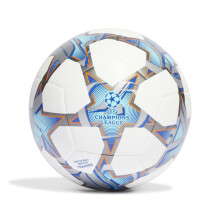 ADIDAS IA0952 UCL TRN Freizeitfußball, Unisex, Erwachsene, Oberteil: Weiß/Silber met./Bright Cyan/Shock Purple, Unterseite: Eisen MET./Solar Orange,