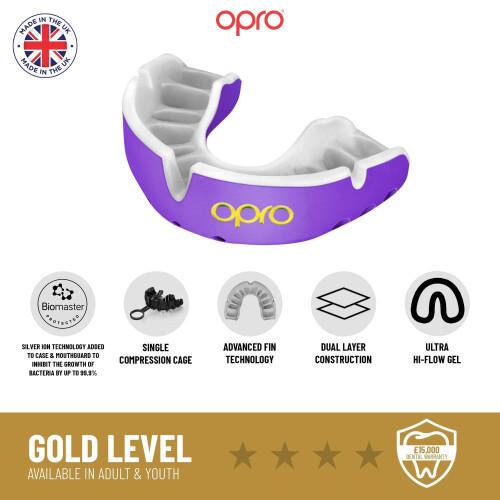 Paradenti Opro UFC Gold GEN2 Nero/Oro 2