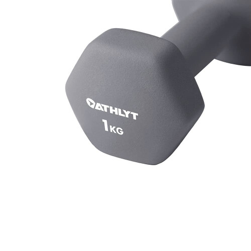 - Neoprene Dumbbell Weights, 01# 2 X 1 Grey, 2 x 1kg 2