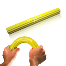 THERABAND FlexBar, Barre de thérapie pour épicondylite, soulage la douleur, renforce la prise, Jaune, E