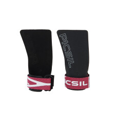 Golden Eagle Hand Grips, Fingerless Grip Gloves Wrist Support for Weightlifting & Gymnastics with Micro-Diamond Technology for Magnesium Retention,
