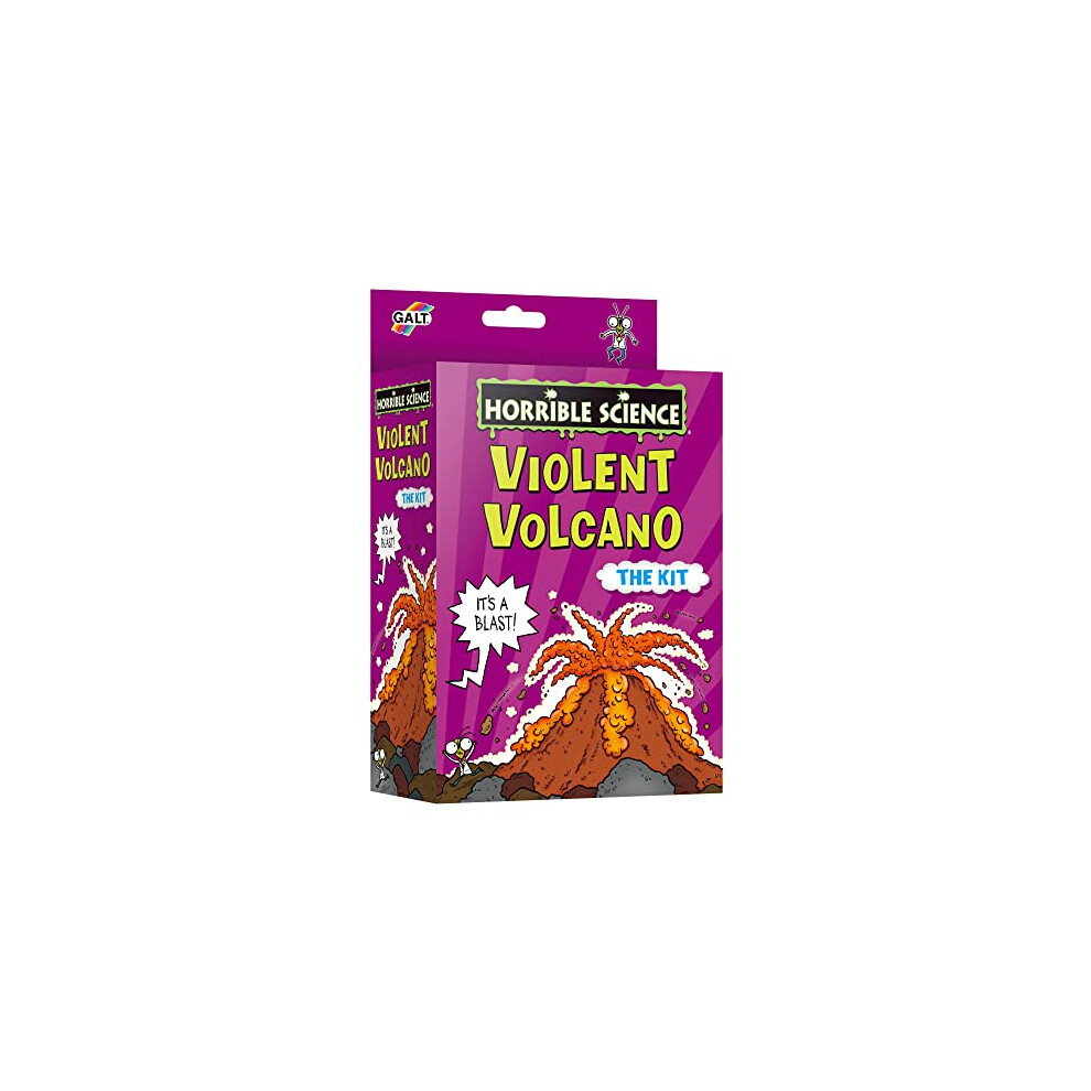 Violent Volcano -Horrible Science Kit -Interactive, Fun Experiments Set and Science Kit for Kids - Make a Volcano Kit for Kids and Watch your Volcano