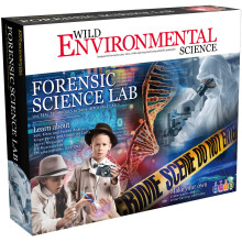 WILD ENVIRONMENTAL SCIENCE Forensic Science Lab - Crime Scene Science Kit - Ages 8+ - Examine Crime Scenes and Learn Real Forensic Biology