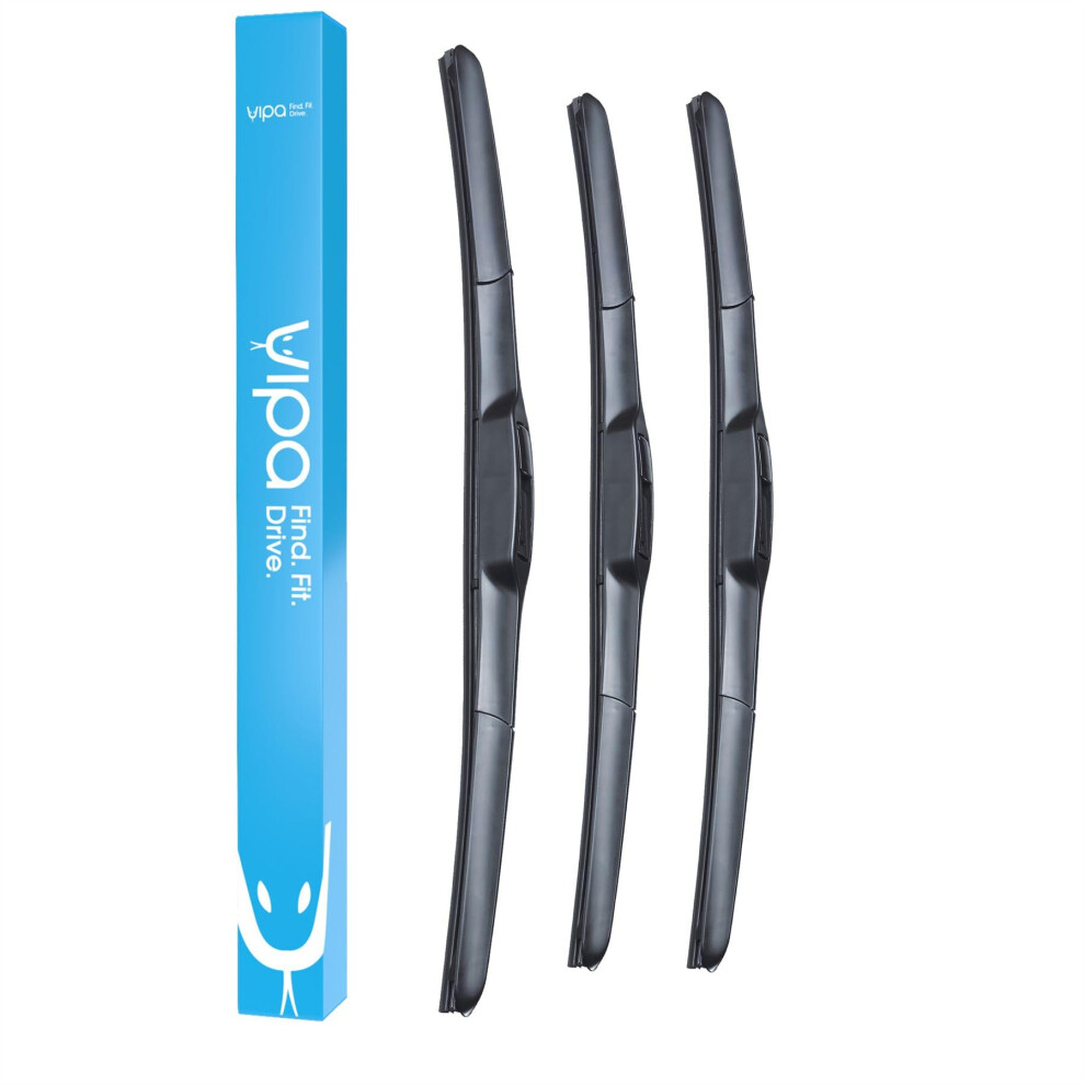 Vipa Wiper Blade Set Fits: Honda Civic Mk10 Hatchback Jan 2017 Onwards 5056162284845