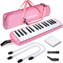 CAHAYA Melodica 32 klves dvojit trubice nstek vzduchov klavr klvesnice hudebn nstroj s prenosnou takou 32 klves ruov CY0050-3