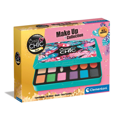 Clementoni 18749 Crazy Chic-Be Yourself Collection-Be a Rocker-Children Sets, Make Age 10, Cosmetics for Teenage, Creative Gift for Girls, Made in Italy,
