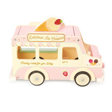 Le Toy Van - Wooden Doll House Dolly Ice Cream Van Play Set para Dolls Houses | Disylane Dolls House Furniture