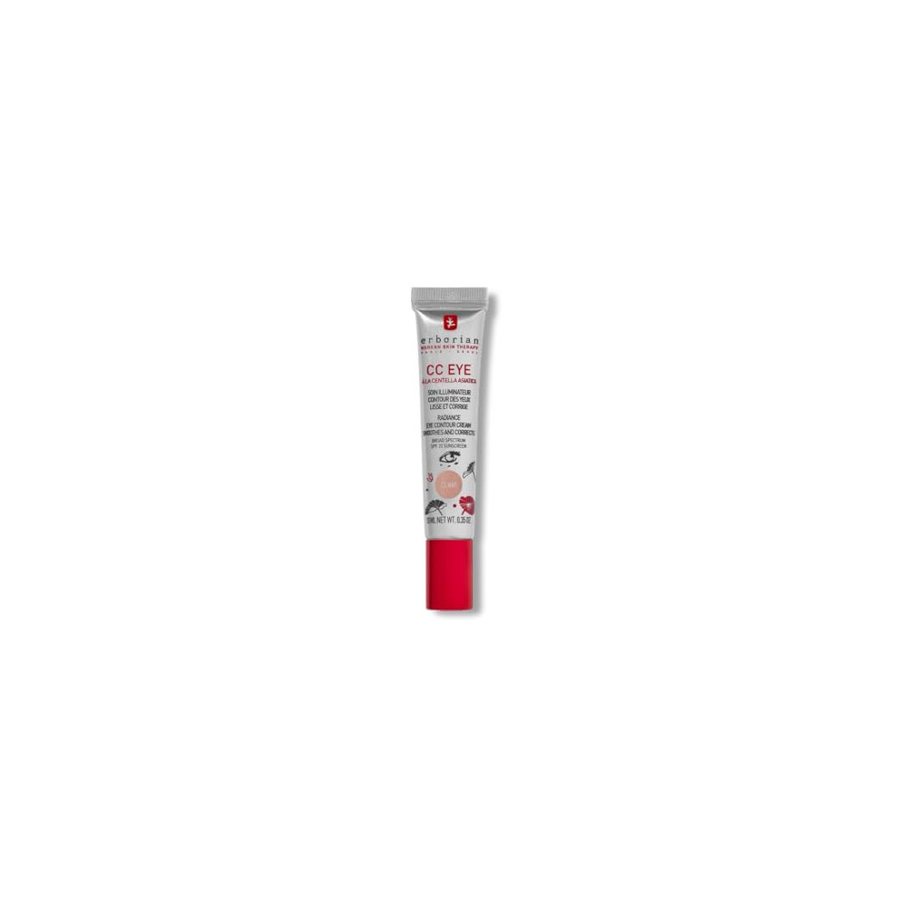Erborian Cream - Cc Eye With Centella Asiatica - Illuminating, Moisturizing And Correcting Tinted Eye Clair/Fair Shade Spf 20 - Smoothes And Corrects