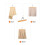 Amazon Wooden Pants Hangers, 10-Pack, 25 cm, Natural 4