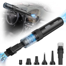 Cordless Handheld Car Vacuum Cleaner,Upgraded 15kPa Powerful Suction Mini Hand Held Vacuum, Car Hoover for Car,Home,Office(Black)