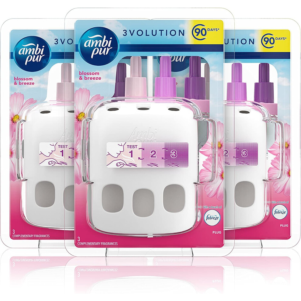 3 Volution Smart Programming Air Freshener Plug In Starter Kit 20 ML Blossom and Breeze, 3 Alternating Scents To Clean Away Odours 3 x 20 ml-image-OPC-PFBBYRJ-NEW