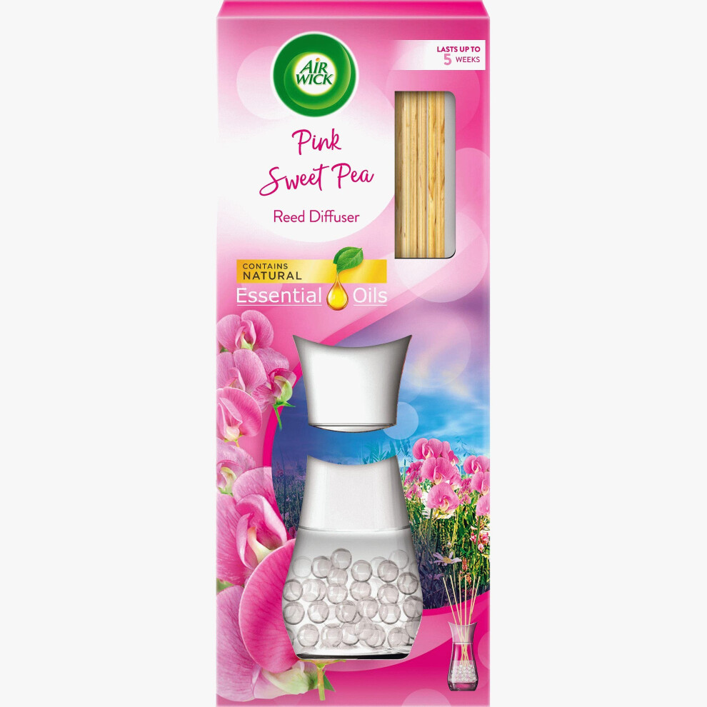 Air Wick Air Freshener Reed Diffuser,Pink Sweet Pea, 33 ml-image-OPC-PFBBYRV-NEW