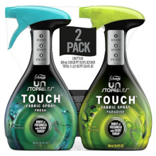 Unstopables Touch Fabric Spray and Odor Eliminator, Fresh & Paradise, 16.9 Oz, 2 Count