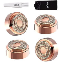 Replacement Heads for Flawless Hair Remover, Gen 2 Replacement Blades for Finishing Touch Facial Hair Removal for Women, Painless Razor Head for Face